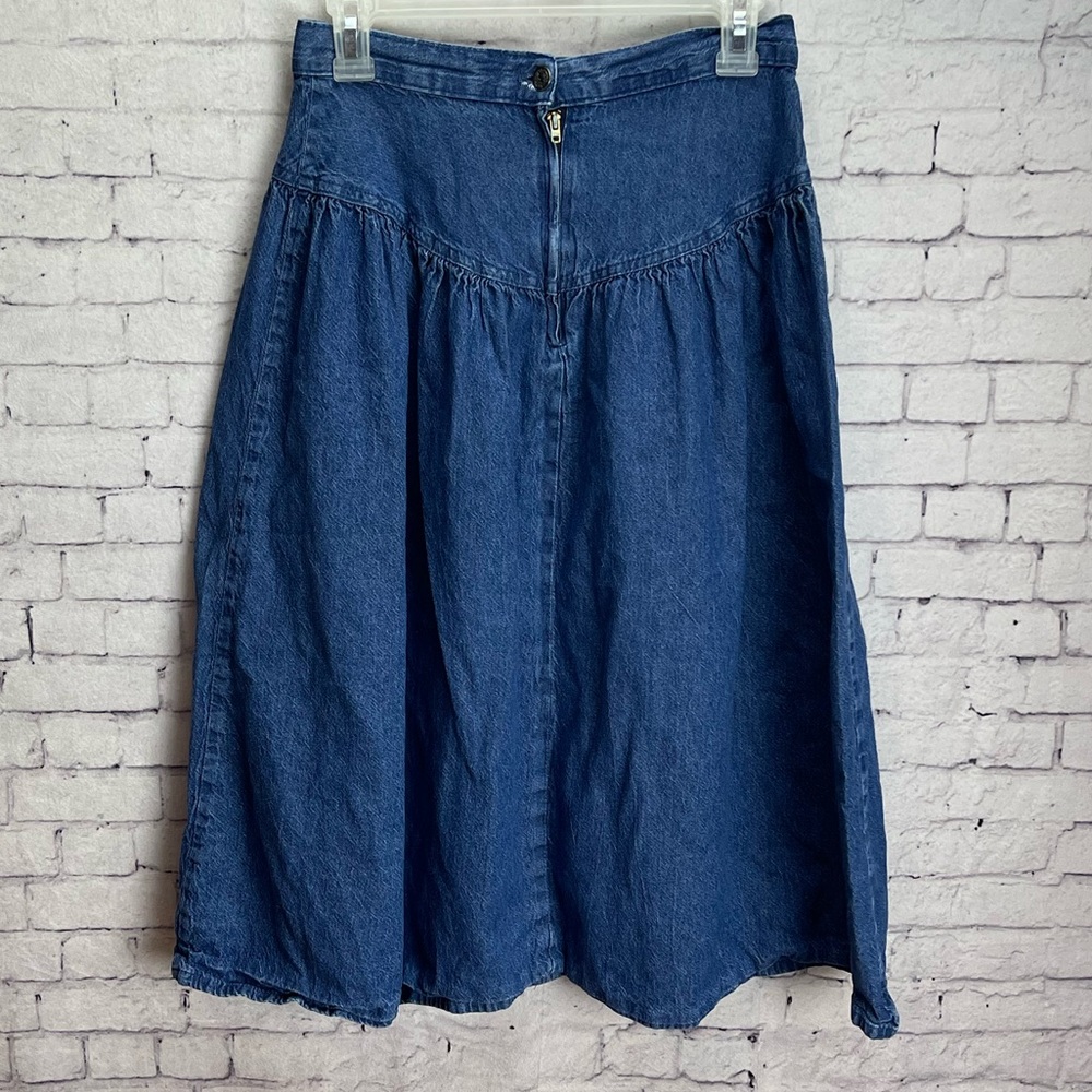 Vintage Kayo of California yoked denim skirt size 9/10